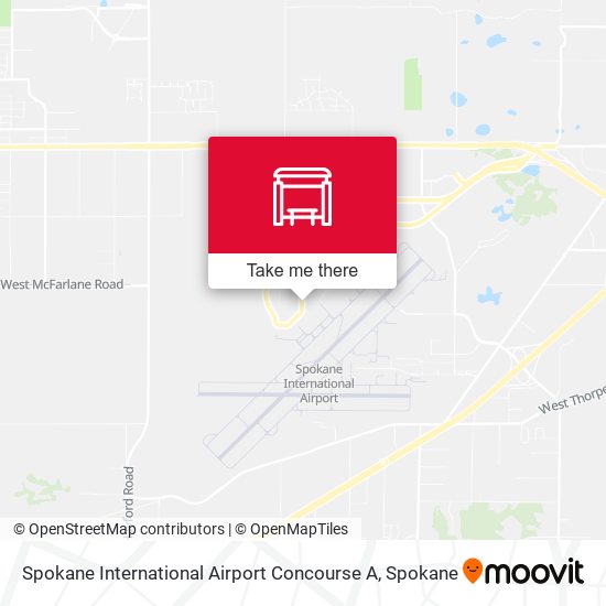 Mapa de Spokane International Airport Concourse A