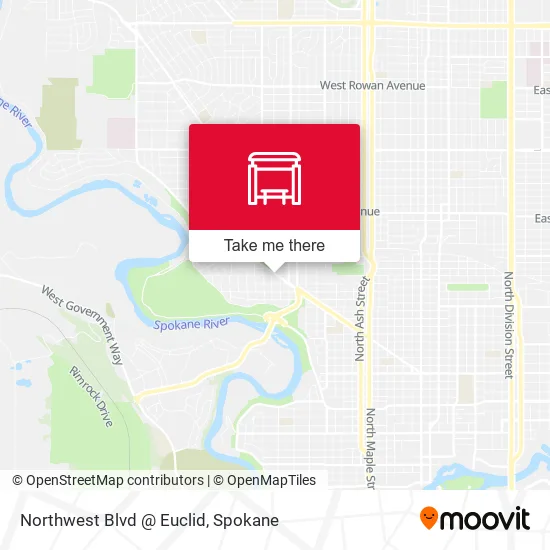 Mapa de Northwest Blvd @ Euclid