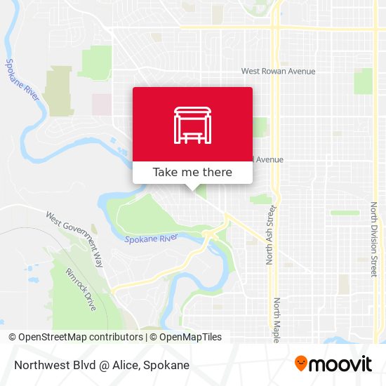 Northwest Blvd @ Alice map