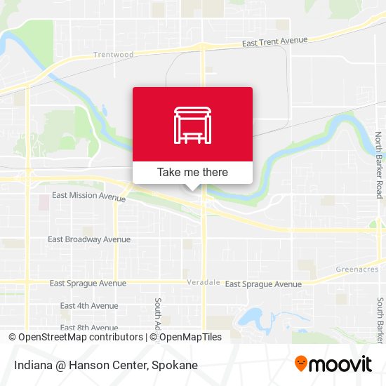 Indiana @ Hanson Center map