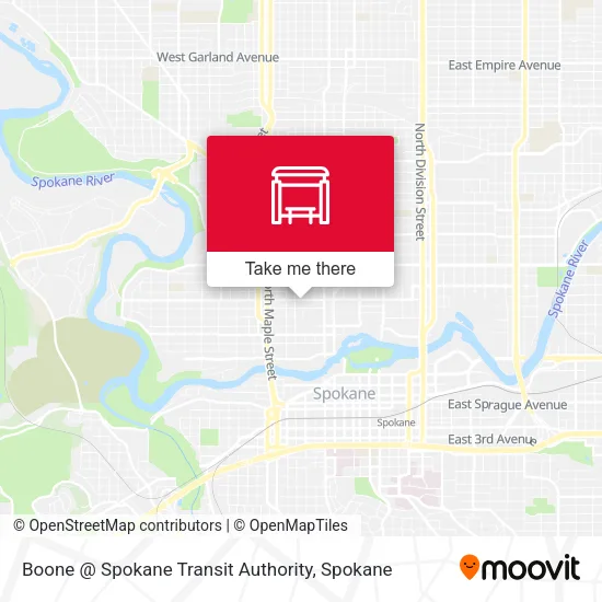 Mapa de Boone @ Spokane Transit Authority