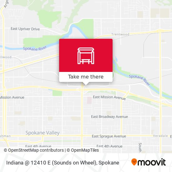 Indiana @ 12410 E (Sounds on Wheel) map