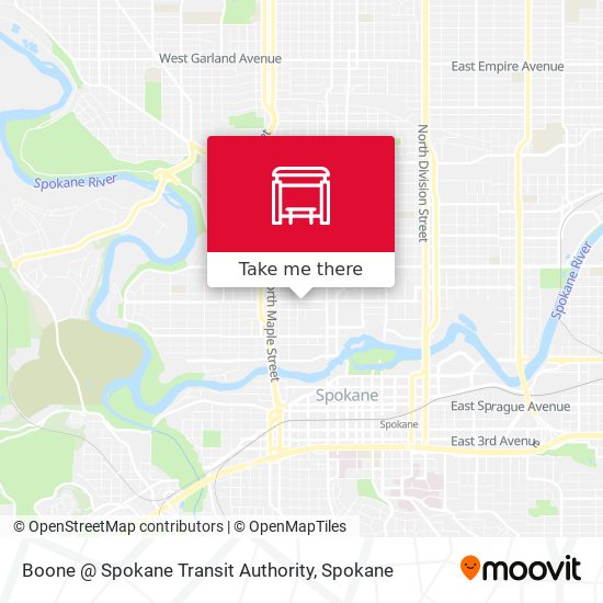 Mapa de Boone @ Spokane Transit Authority