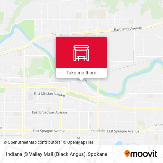 Mapa de Indiana @ Valley Mall (Black Angus)