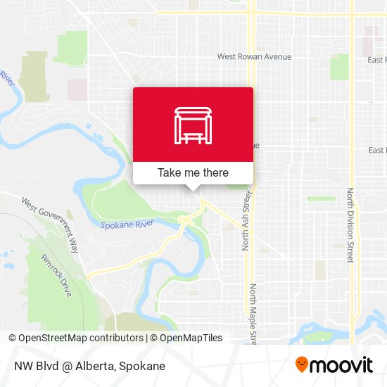 Mapa de NW Blvd @ Alberta