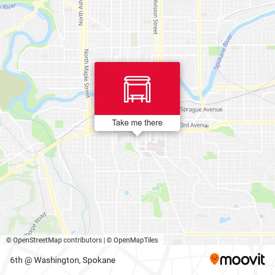 Mapa de 6th @ Washington