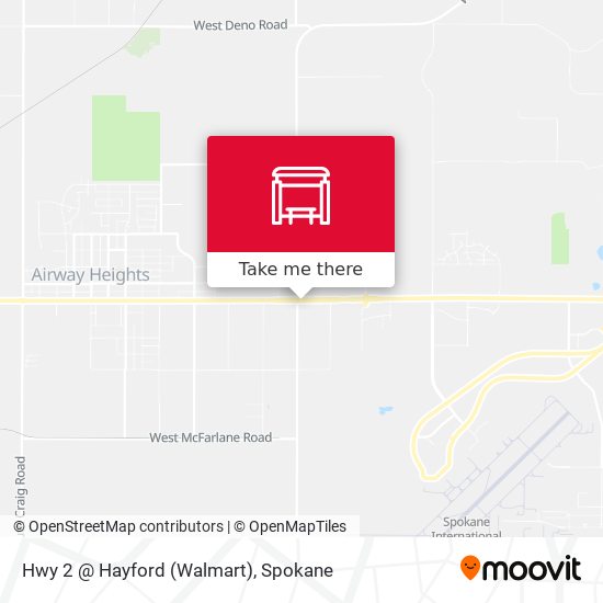 Hwy 2 @ Hayford (Walmart) map