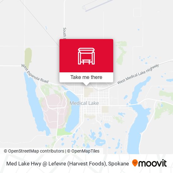 Med Lake Hwy @ Lefevre (Harvest Foods) map