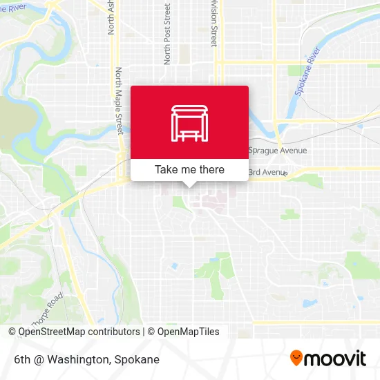 6th @ Washington map