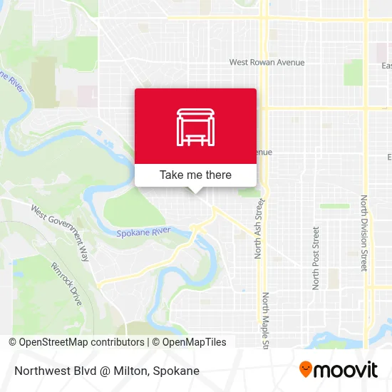 Northwest Blvd @ Milton map