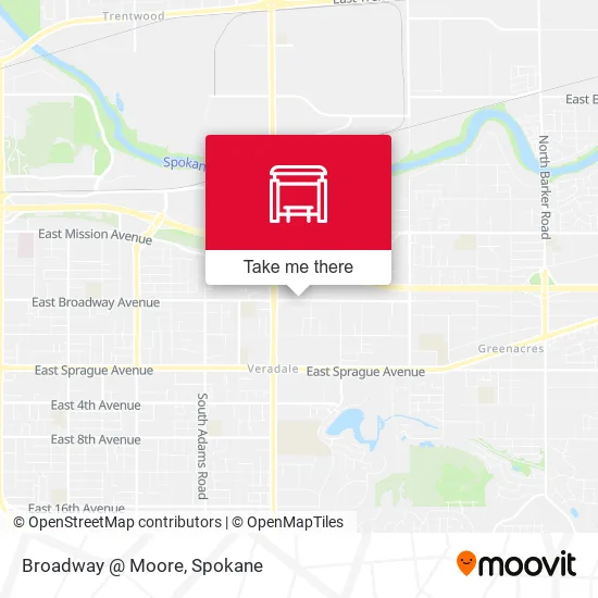 Mapa de Broadway @ Moore
