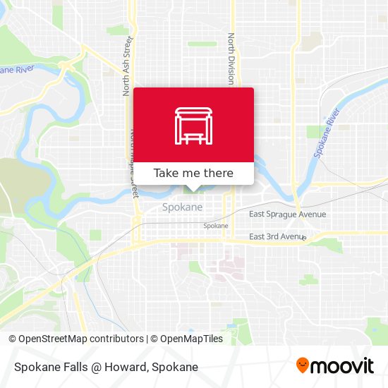 Spokane Falls @ Howard map