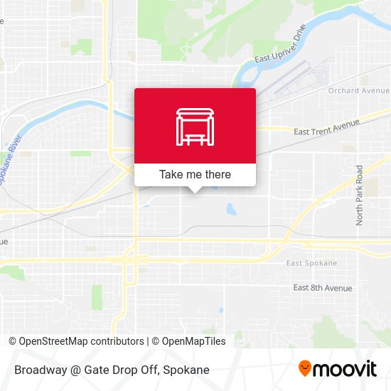 Broadway @ Gate Drop Off map