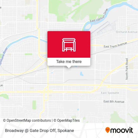 Mapa de Broadway @ Gate Drop Off