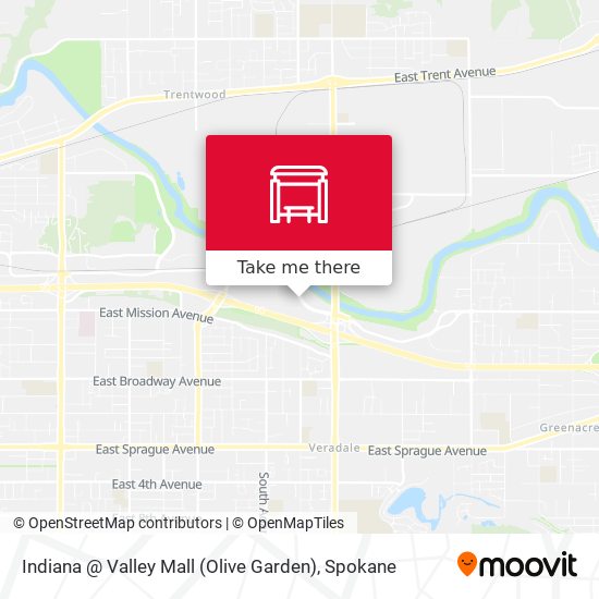 Mapa de Indiana @ Valley Mall (Olive Garden)