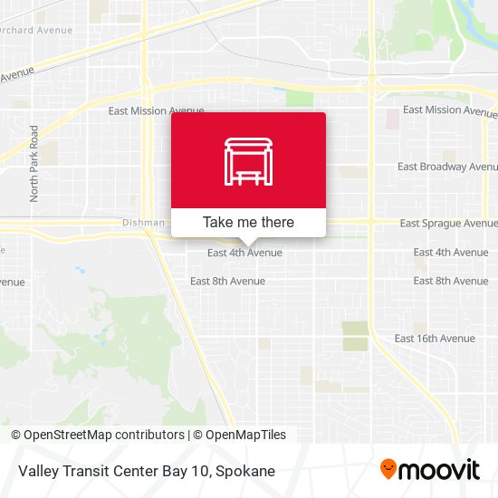 Mapa de Valley Transit Center Bay 10