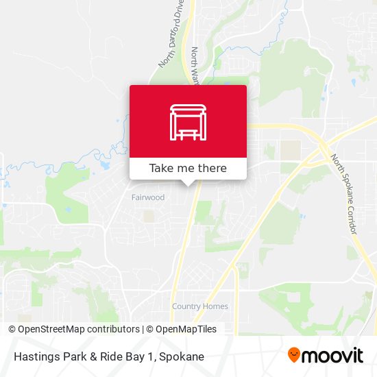 Mapa de Hastings Park & Ride Bay 1