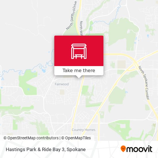 Mapa de Hastings Park & Ride Bay 3