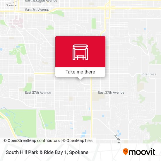 South Hill Park & Ride Bay 1 map