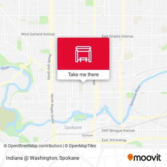 Mapa de Indiana @ Washington