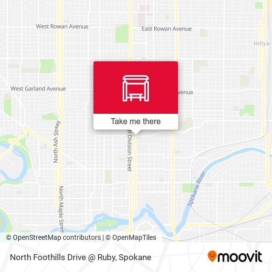 Mapa de North Foothills Drive @ Ruby
