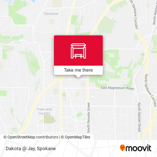 Mapa de Dakota @ Jay