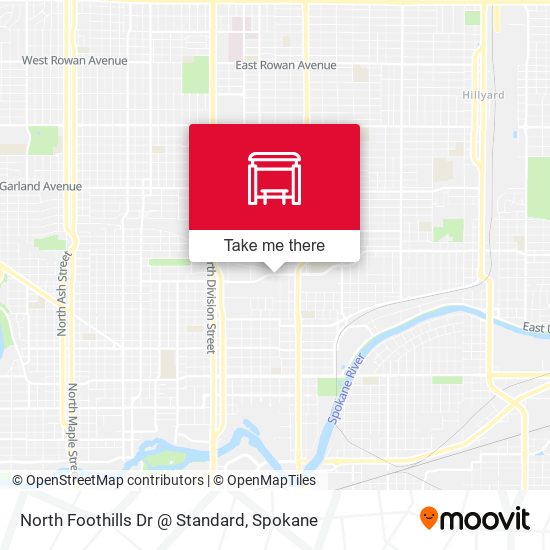 North Foothills Dr @ Standard map