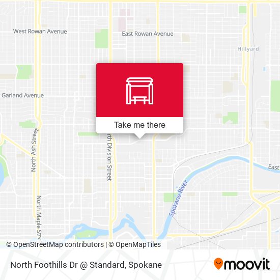 North Foothills Dr @ Standard map