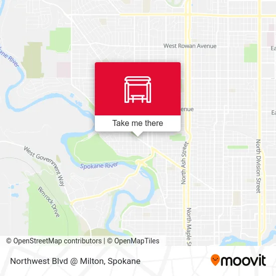 Northwest Blvd @ Milton map