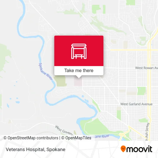 Veterans Hospital map