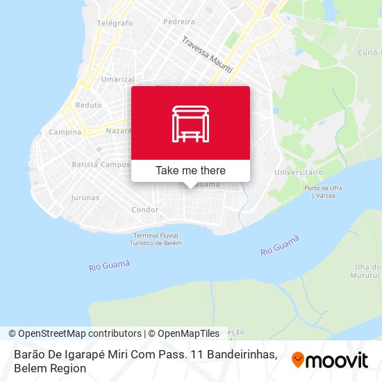 Barão De Igarapé Miri Com Pass. 11 Bandeirinhas map