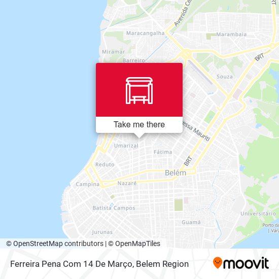 Ferreira Pena Com 14 De Março map
