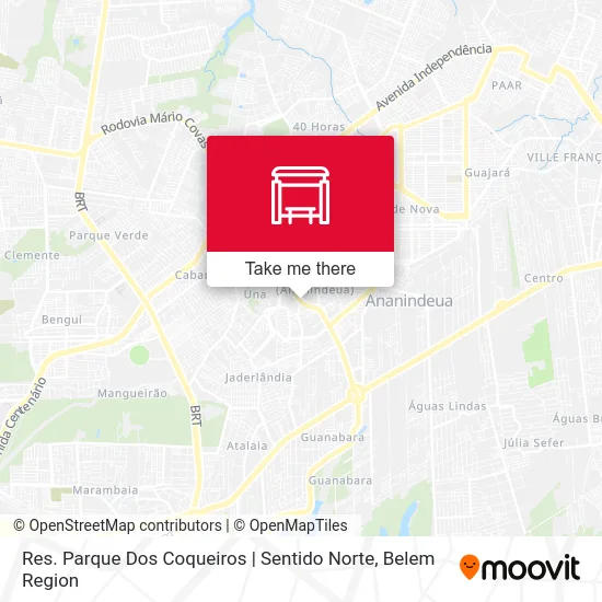 Res. Parque Dos Coqueiros | Sentido Norte map