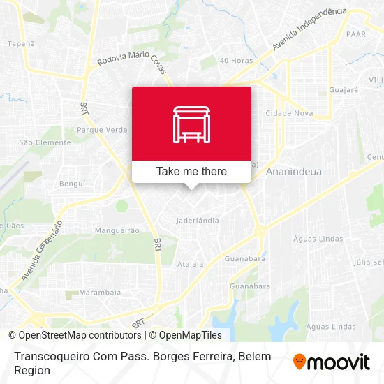 Transcoqueiro Com Pass. Borges Ferreira map