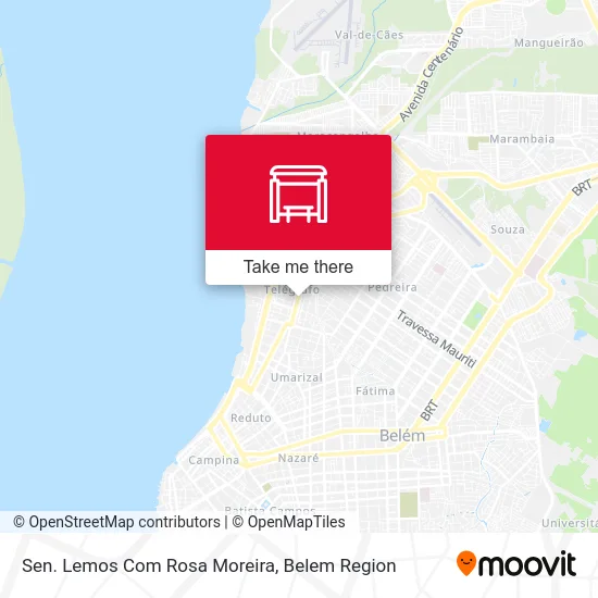 Sen. Lemos Com Rosa Moreira map