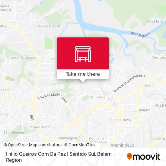 Hélio Gueiros Com Da Paz | Sentido Sul map
