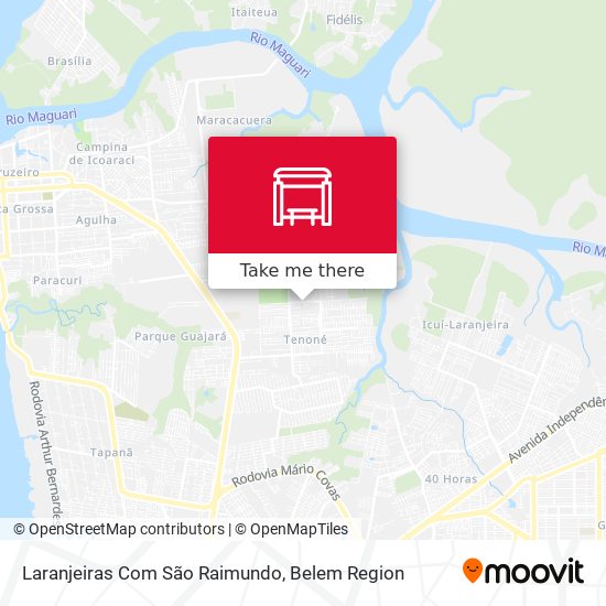 Laranjeiras Com São Raimundo map