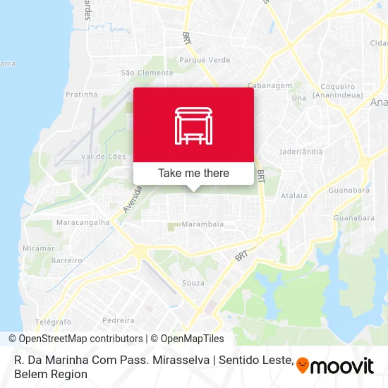 R. Da Marinha Com Pass. Mirasselva | Sentido Leste map