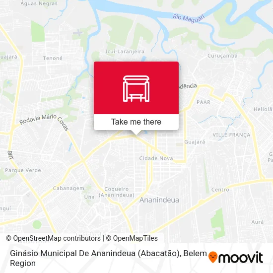 Ginásio Municipal De Ananindeua (Abacatão) map