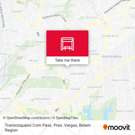 Transcoqueiro Com Pass. Pres. Vargas map