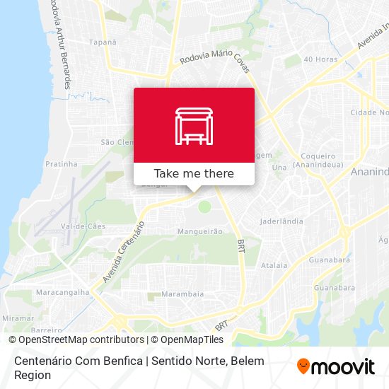 Centenário Com Benfica | Sentido Norte map