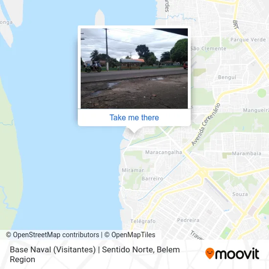 Base Naval (Visitantes) | Sentido Norte map
