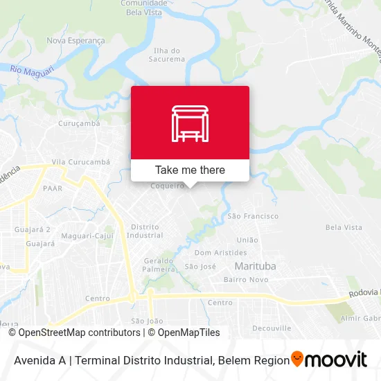 Avenida A | Terminal Distrito Industrial map
