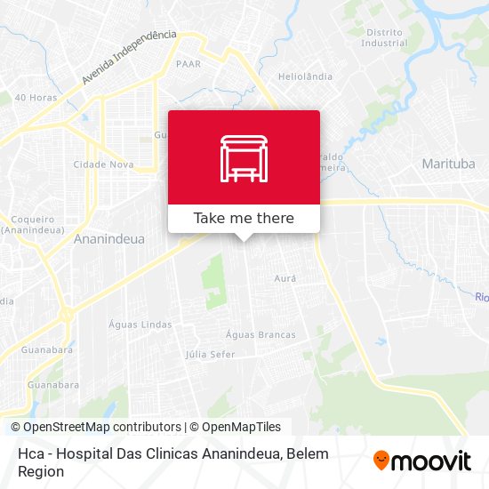 Hca - Hospital Das Clinicas Ananindeua map