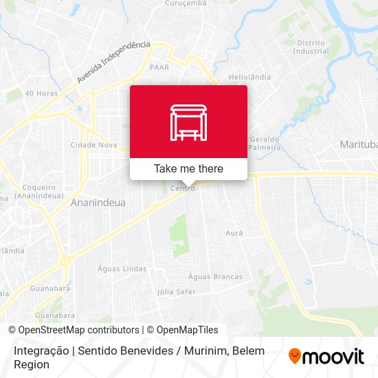 Integração | Sentido Benevides / Murinim map