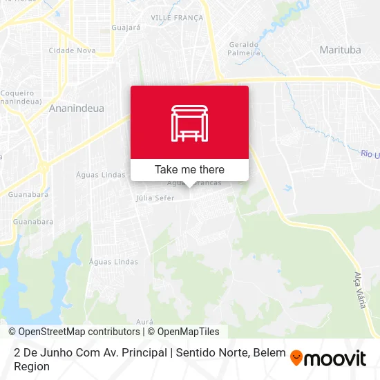 2 De Junho Com Av. Principal | Sentido Norte map