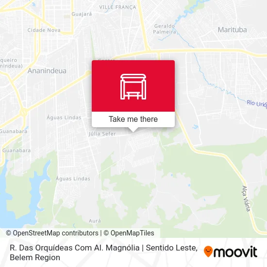 R. Das Orquídeas Com Al. Magnólia | Sentido Leste map