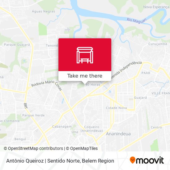 Antônio Queiroz | Sentido Norte map