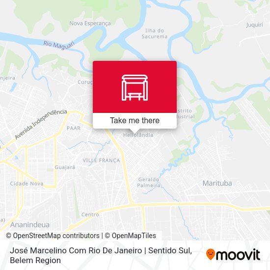 José Marcelino Com Rio De Janeiro | Sentido Sul map