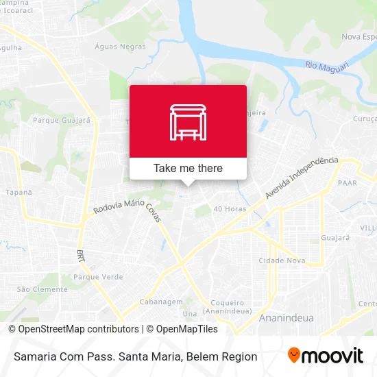 Samaria Com Pass. Santa Maria map